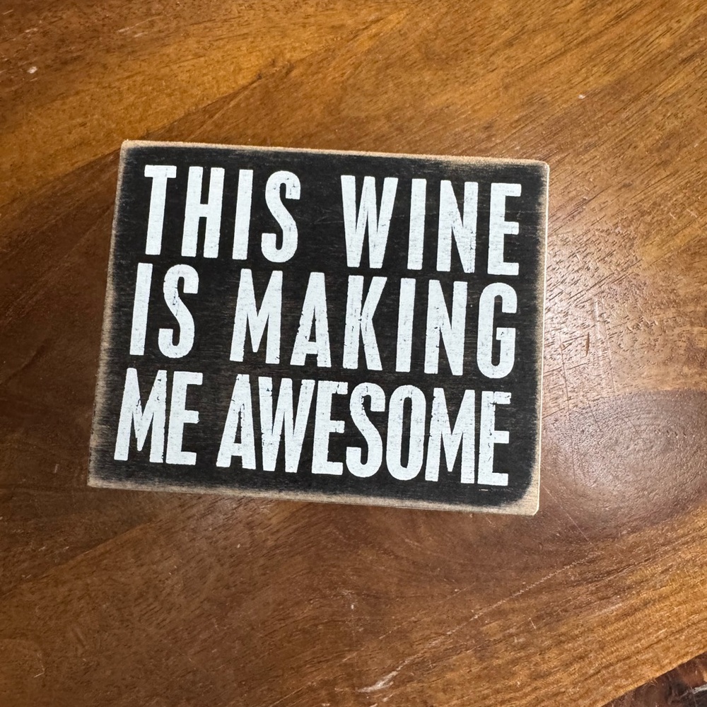 Black and White Decorative Sign